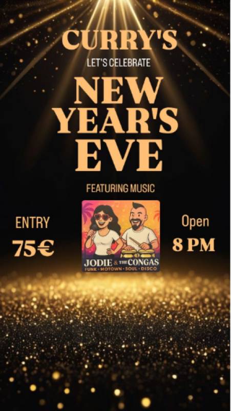 Curry's Los Alcázares plans spectacular New Year's Eve celebration with live music, a set menu and fireworks