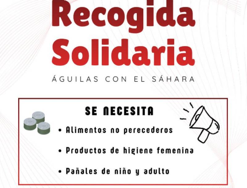 Águilas launches charity drive in support of Sahrawi refugee camps